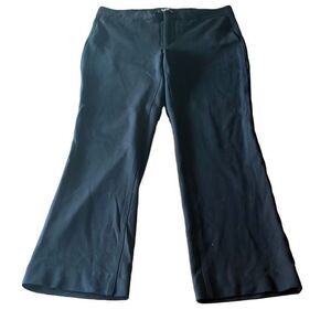 NYDJ Size 6 Black Wide‎ Leg Mid Rise Pants Trousers Casual Work Office Tailored